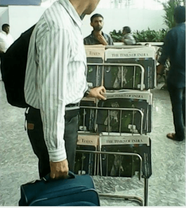 airport adertising news paper